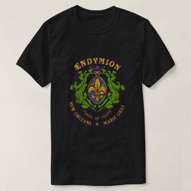 Endymion Krewe Mardi Gras Costume för manar Kvinno T Shirt (Design framsida)