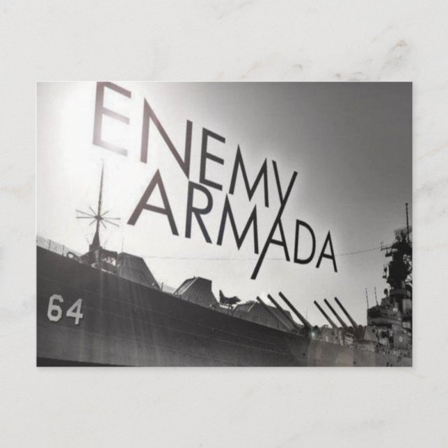 Enemy Armada Frakt Logotyp Postcard Vykort (Framsida)