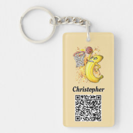 Energetic Banana Slam dunk Anpassade QR Code 🍌