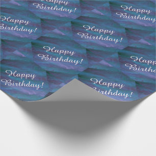 Energetic Blue Lila Teal Texas Storm Birthday Presentpapper
