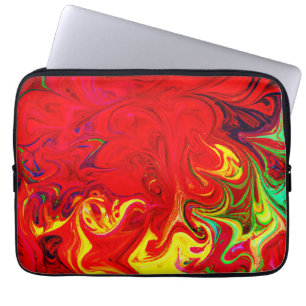 Energetic Färg Burst Mönster Laptop Fodral