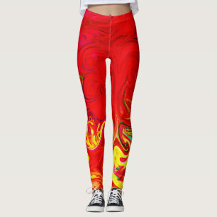 Energetic Färg Burst Mönster Leggings