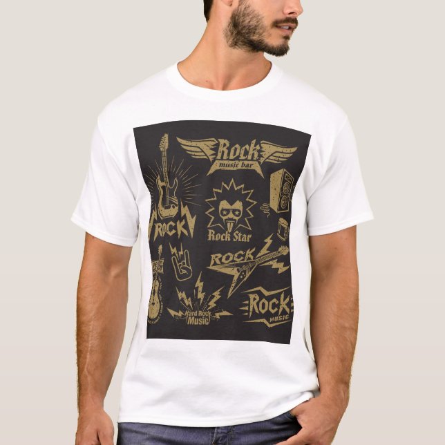 Energetic rock musik essence t shirt (Framsida)