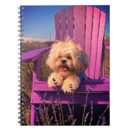 Energetic Toy Shih Tzu Puppy, Happy Dog Relaxing Anteckningsbok