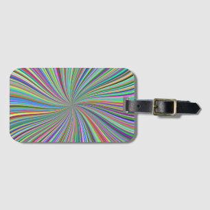 Energetiskt färgstarkt ribbon Sunburst Bagagebricka