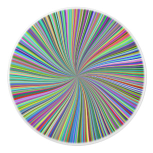 Energetiskt färgstarkt ribbon Sunburst Knopp