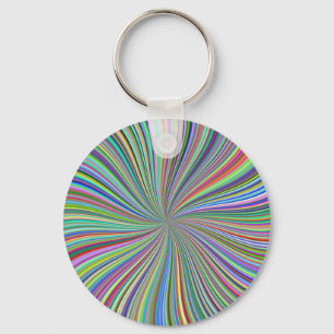 Energetiskt färgstarkt ribbon Sunburst Nyckelring