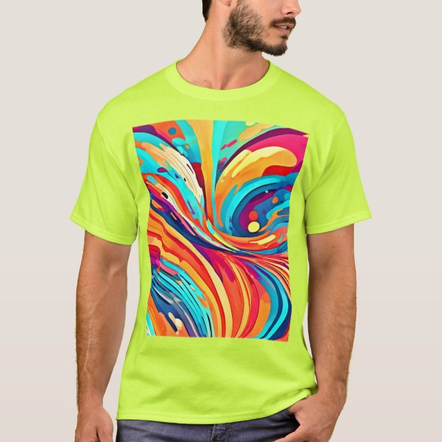 Energetiskt harmoni i form av t shirt (Framsida)