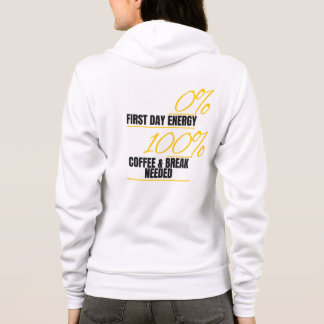 "Energi 0 % - kaffe 100 % Hoodie" T Shirt