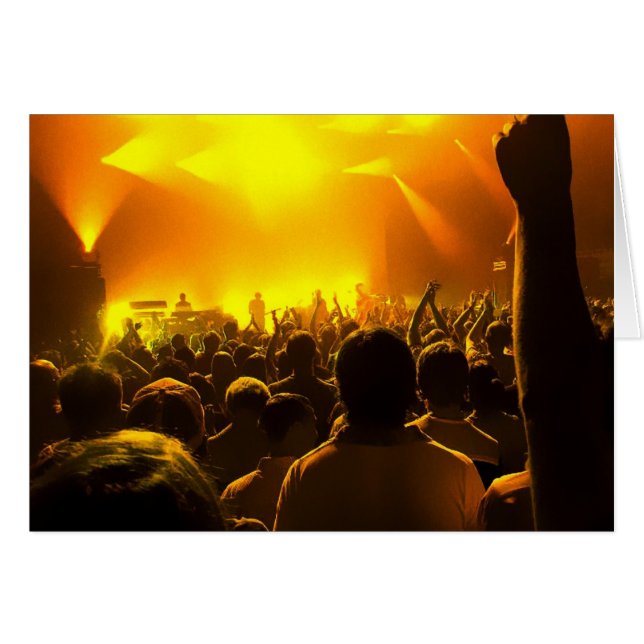 Energi av musikkortet hälsningskort (Framsidan Horizontal)