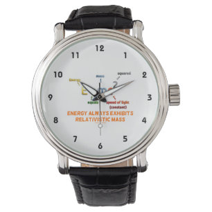 Energi E=mc^2 ställer ut alltid Relativistic Armbandsur