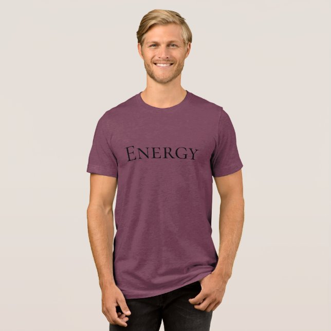 Energi - fetstil och motiv grafik t shirt (Framsida Full)