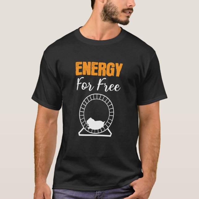 Energi för fri passning och friska t shirt (Framsida)