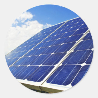 Energi för grönt runt klistermärke