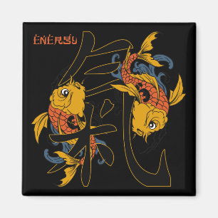 Energi för KanjiKoi fisk Magnet