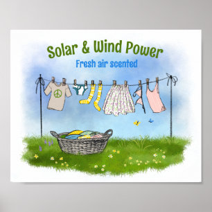 Energi för solenergi och Vind poster att främja en