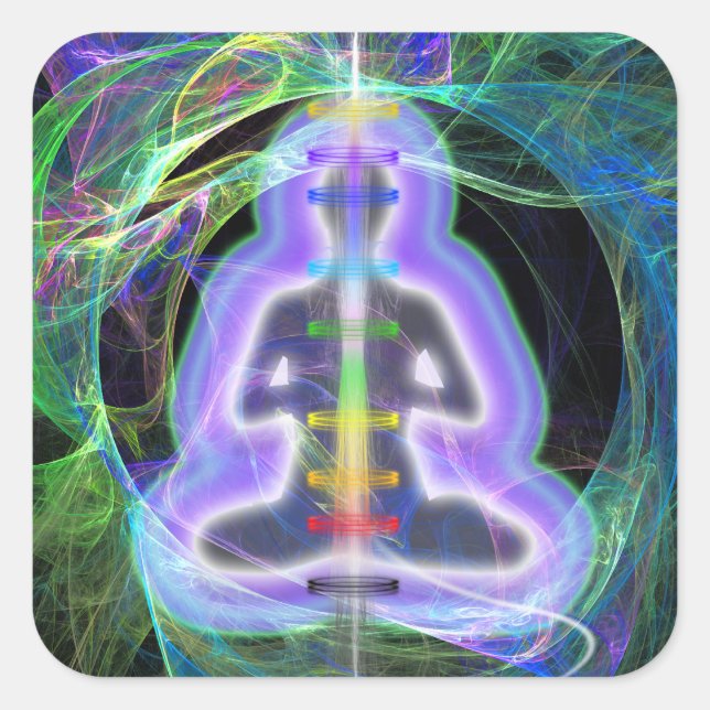 Energi Fyrkantigt Klistermärke (Framsida)