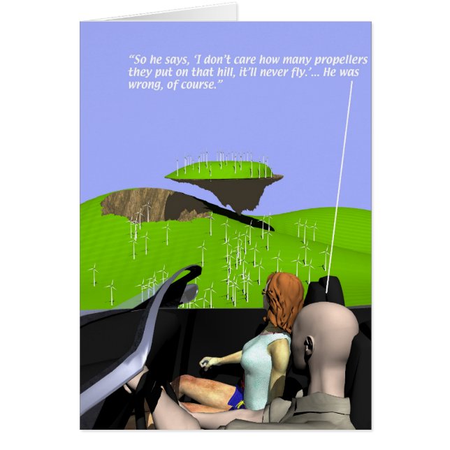 Energi - generation - Windmills Hälsningskort (Framsidan)