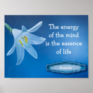 Energi i Mind Aristoteles-citatet Poster