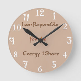 Energi I omständigheter i kort Rund Klocka