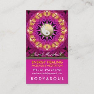 Energi som läker den Holistic rosa guld- Visitkort