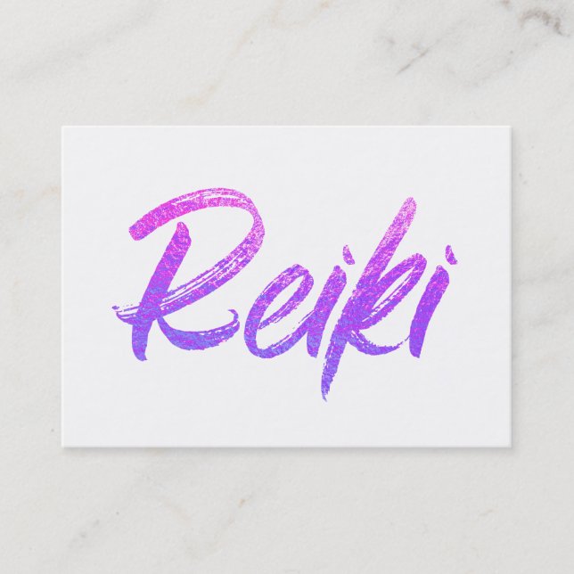 *~*energi som läker den Reiki praktiker eller, Visitkort (Framsida)