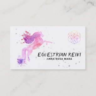 *~*energi som läker den rid- hästen Reiki Visitkort