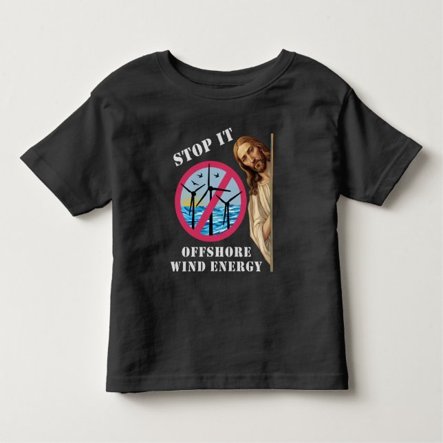 Energi till havs - stoppa Vinden Jesus T Shirt (Framsida)