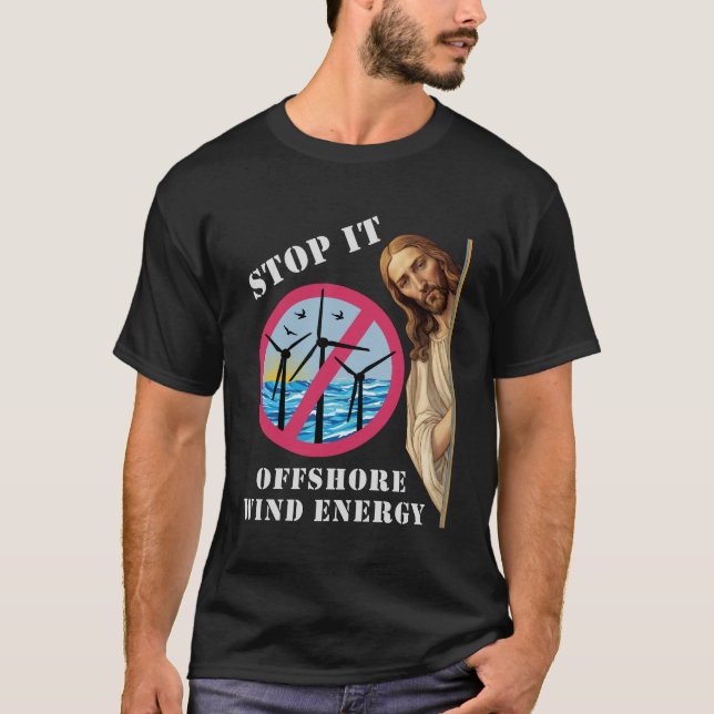 Energi till havs - stoppa Vinden Jesus T Shirt (Framsida)