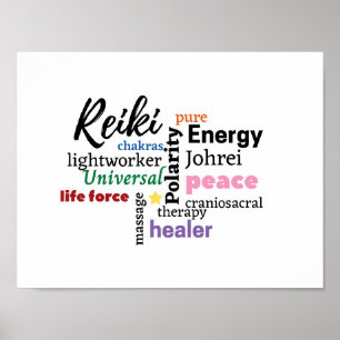 Energiarbetare och massage Therapist Wall Art Poster