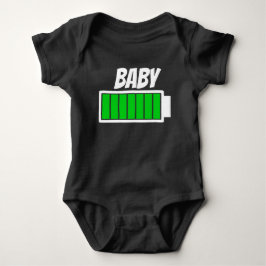 Energibatteriet baby Fullt Humor T Shirt