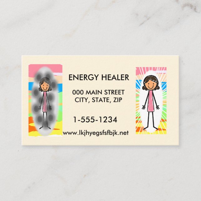 Energibotemedelvisitkort 100 packe visitkort (Framsida)