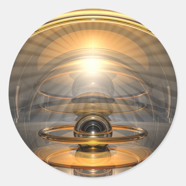 Energicell Runt Klistermärke (Framsida)