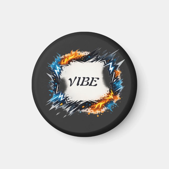 Energicirkeln – Anpassningsbar textdesign Magnet (Framsidan)