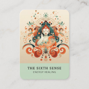 Energie Heiler Reiki Andlig Affärskort Visitkort