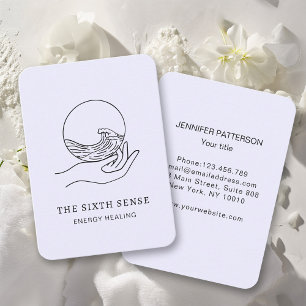 Energie Heiler Reiki Andlig Affärskort Visitkort