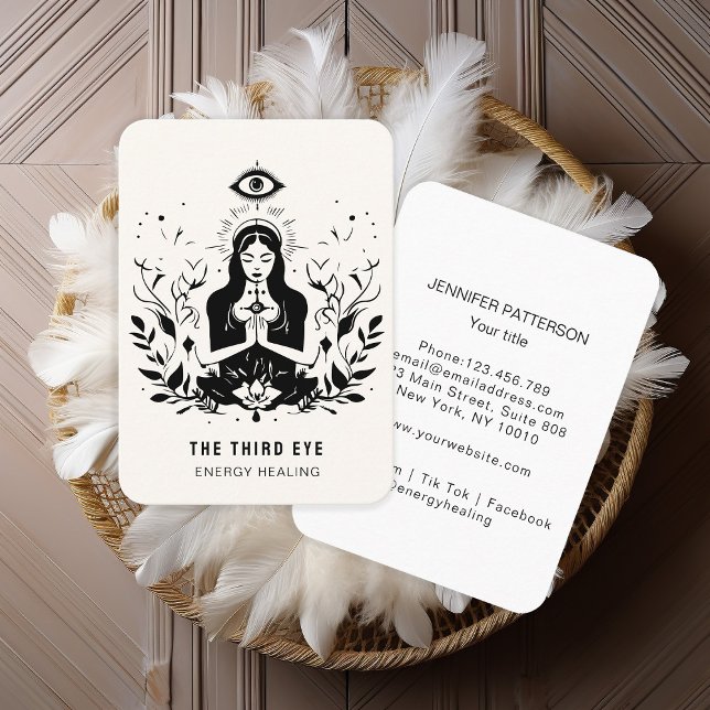 Energie Heiler Reiki Andlig Affärskort Visitkort (Skapare uppladdad)