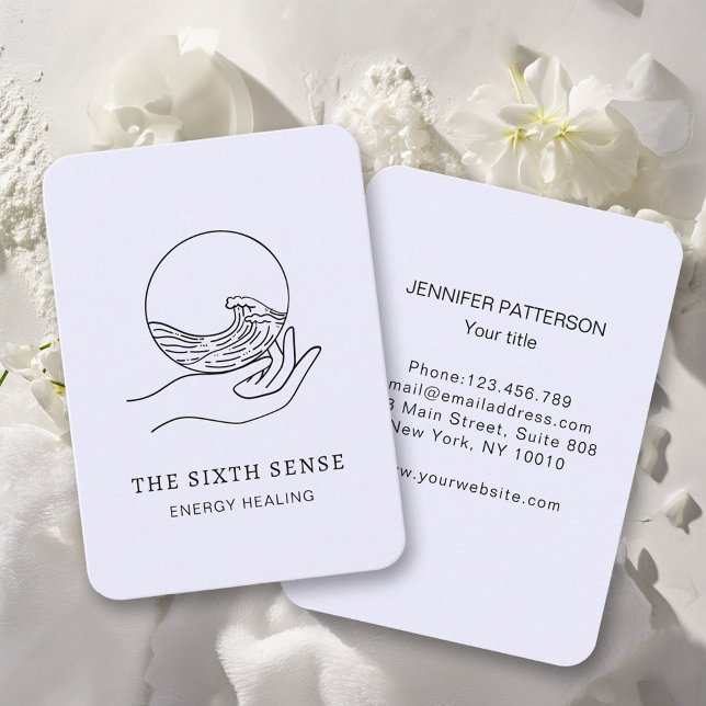 Energie Heiler Reiki Andlig Affärskort Visitkort (Skapare uppladdad)