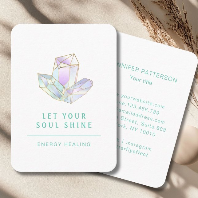 Energie Heiler Reiki Andlig Affärskort Visitkort (Energie Heiler Reiki Spiritual Business Card)