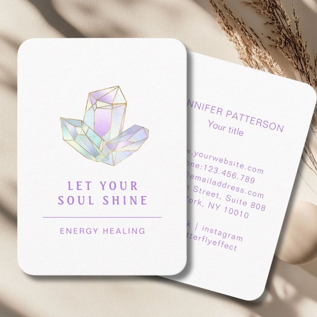 Energie Heiler Reiki Andlig Affärskort Visitkort (Energie Heiler Reiki Spiritual Business Card)