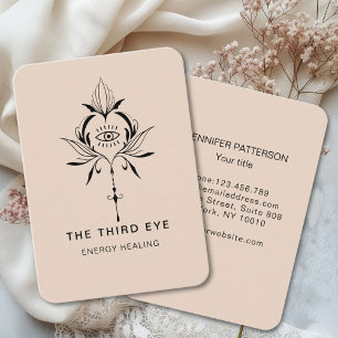 Energie Heiler Reiki Andlig Affärskort Visitkort