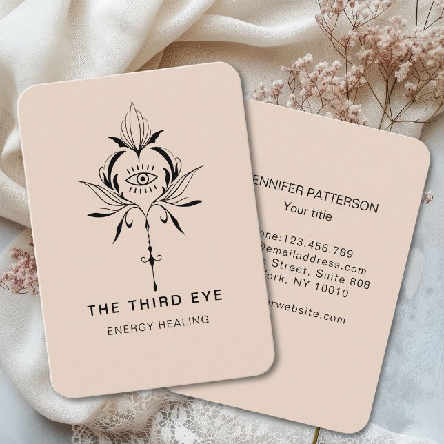 Energie Heiler Reiki Andlig Affärskort Visitkort (Energie Heiler Reiki Spiritual Business Card)