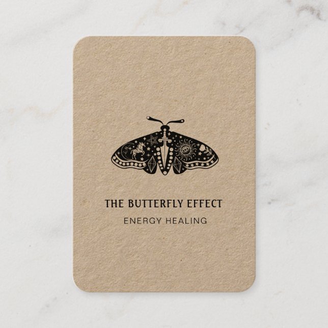 Energie Heiler Reiki Andlig Visitkort (Framsida)