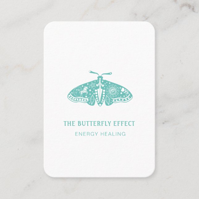 Energie Heiler Reiki Andlig Visitkort (Framsida)