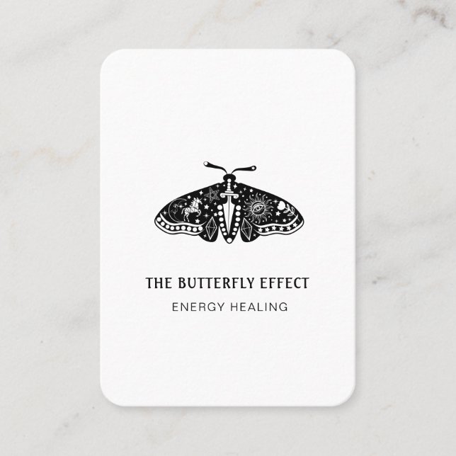 Energie Heiler Reiki Andlig Visitkort (Framsida)