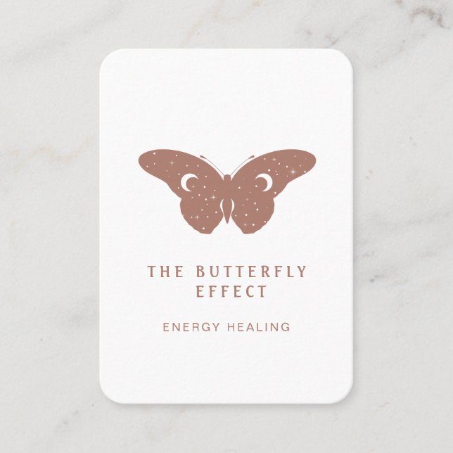 Energie Heiler Reiki Spirituell Visitenkarte Visitkort (Framsida)