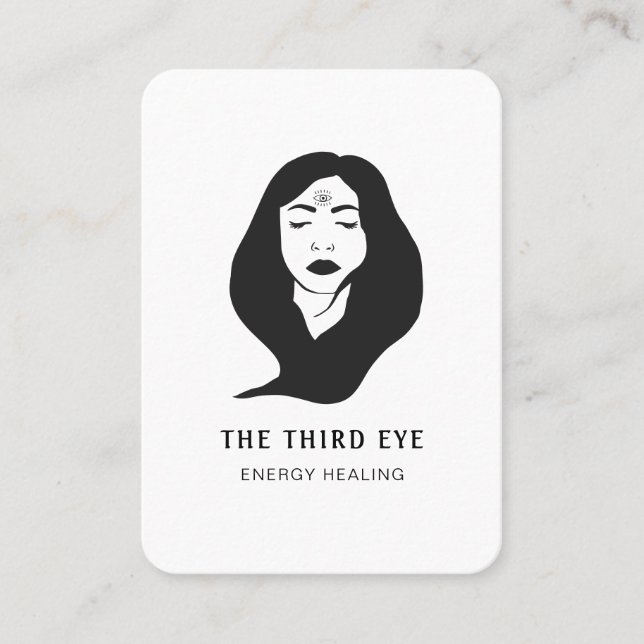 Energie Heiler Reiki Spirituell Visitenkarte Visitkort (Framsida)