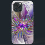 Energifärgad Abstrakt Art Flower Initialer<br><div class="desc">En kraftfull fantasi med flera färger,  en unik fractal blommigt. Utformning för iPhone 13 Pro Max fodral och mycket annat. Anpassa produkten genom att lägga till egna namn,  text,  initialer eller monogram med hjälp av textmallen. Du kan också ta bort detta.</div>
