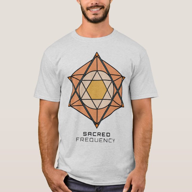 Energifrekvens och harmoni i helig t shirt (Framsida)