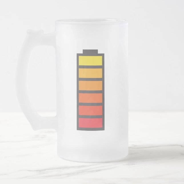Energiladdningsglas Frostat Ölglas (Vänster)